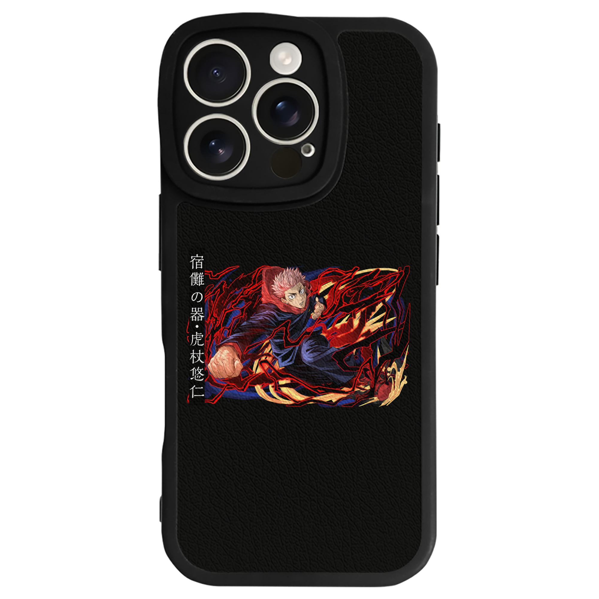 （画像用） 呪術廻戦 Jujutsu Kaisen 【iPhone 16シリーズ対応】シリコンスマホケース（レザー調） 材質：シリコン